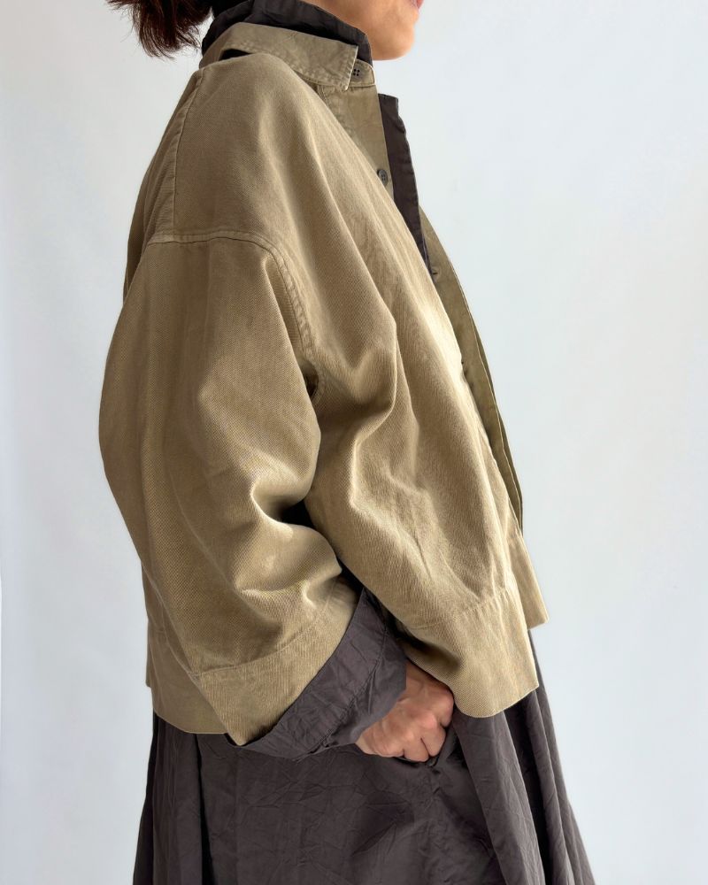 ソフトツイルシャツ Beige