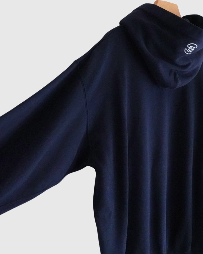 ウラケ GRVYCLRS アップリケ パーカー (MENS) Navy