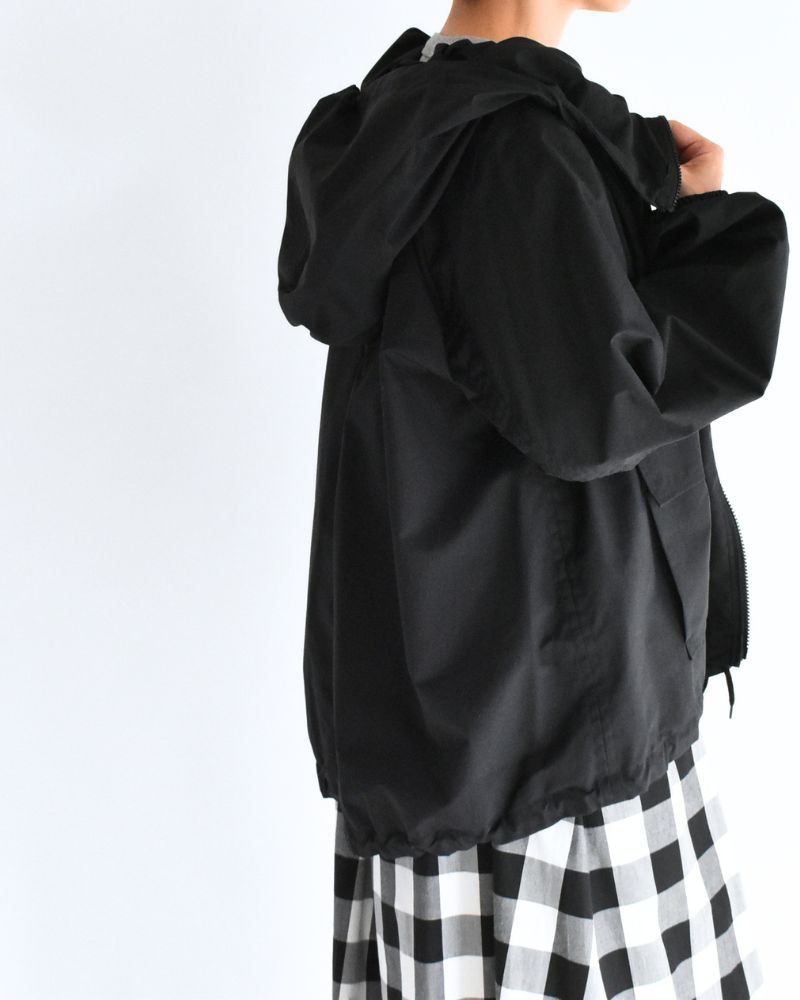 オーバーサイズ フーディジャケット Black