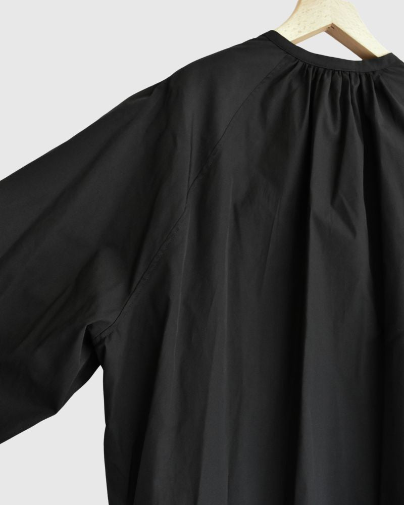 バルーンスリーブ ミディワンピース Black