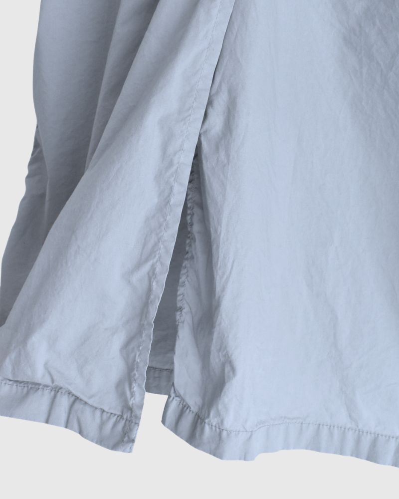 60s COTTON POPLIN OVERDYE BALMACAAN COAT Blue