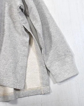 【sale】ウラケ BIG サイドスリット パーカー LightGray　130cm