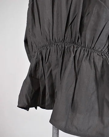 【sale】DRAWSTRING BLOUSE Gray　1