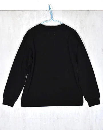 【sale】CLEAR COTTON SHADOW ARCH L/S TEE Black　130cm