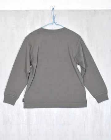 【sale】CLEAR COTTON SHADOW ARCH L/S TEE Gray　140cm