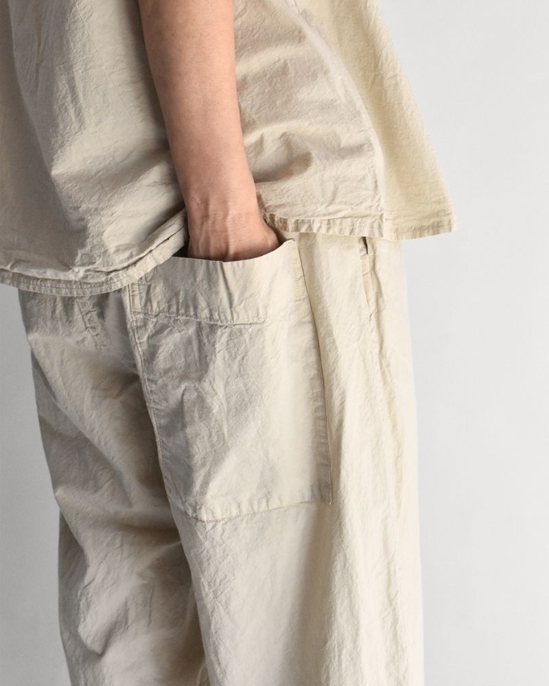 シュリンクワイドパンツ Beige