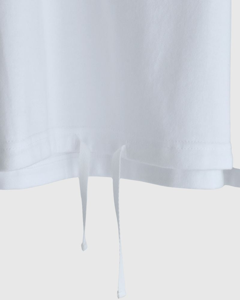 ドローストリング フーディプルオーバー White