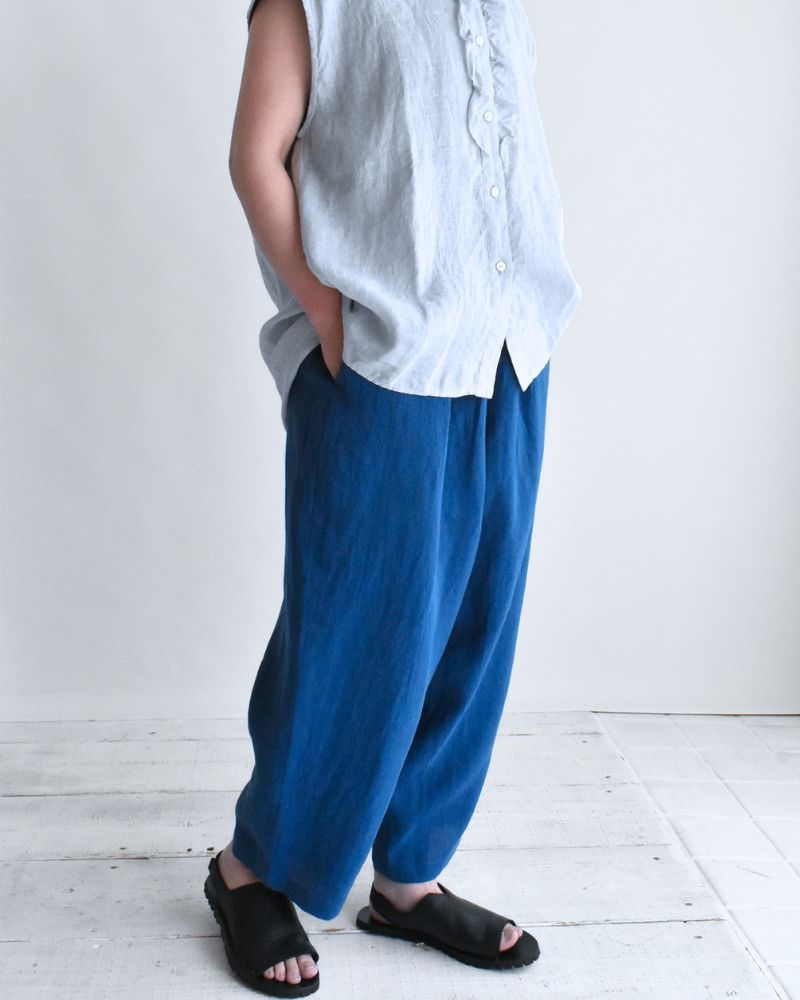 エッグパンツ（LINEN/RAMY） Blue