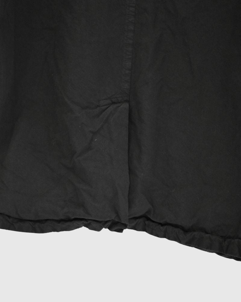 ガーメントダイショートコート Black