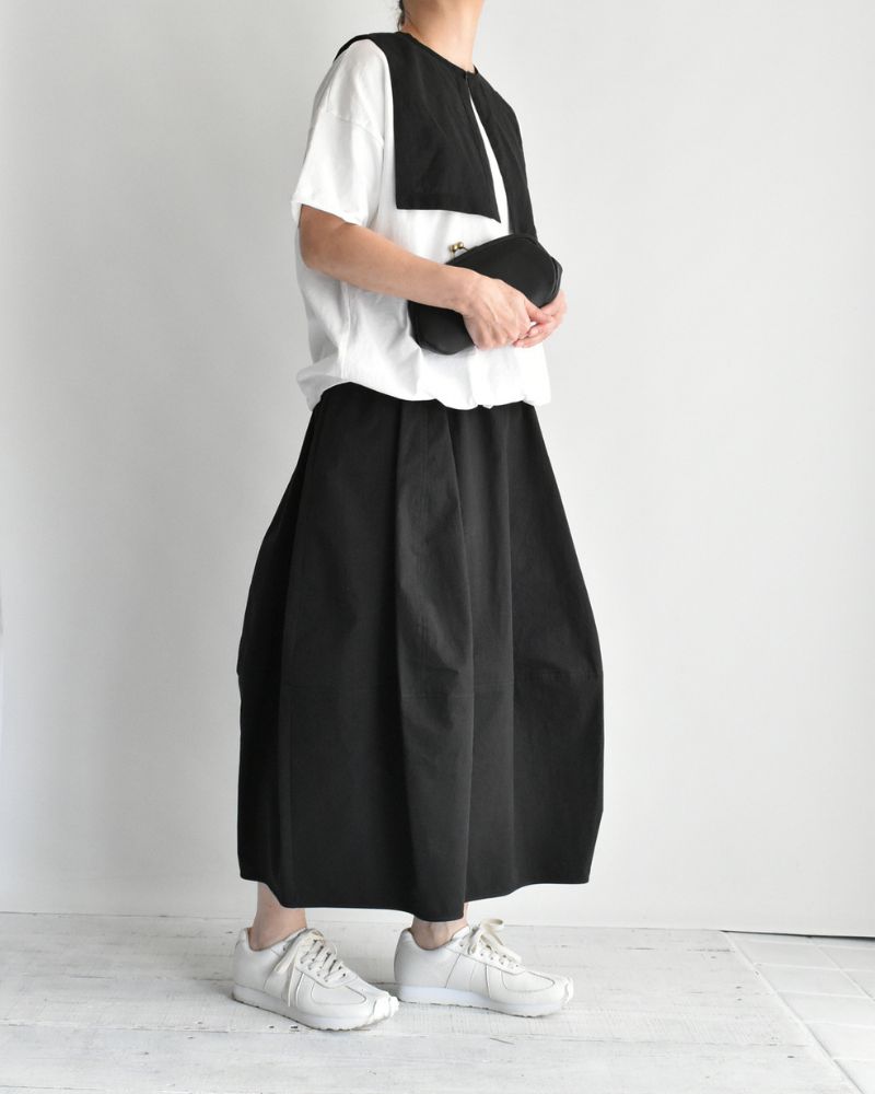 リブバレルスカート Black