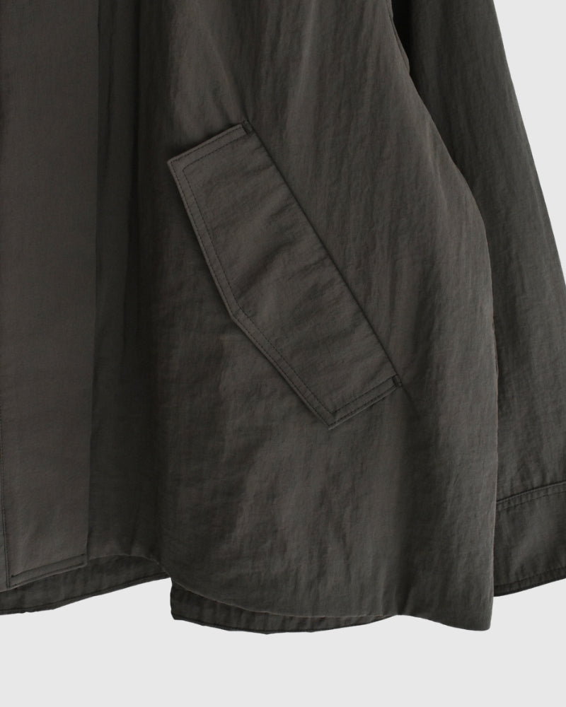 ファンネルネックジャケット Brown