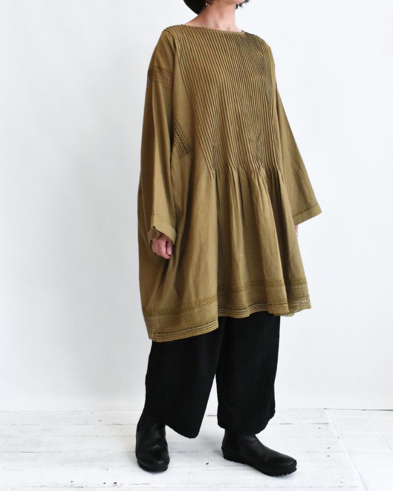 【予約】 F/W RS 025 2Wayピンタックチュニック（10月初旬 - 10月中旬）