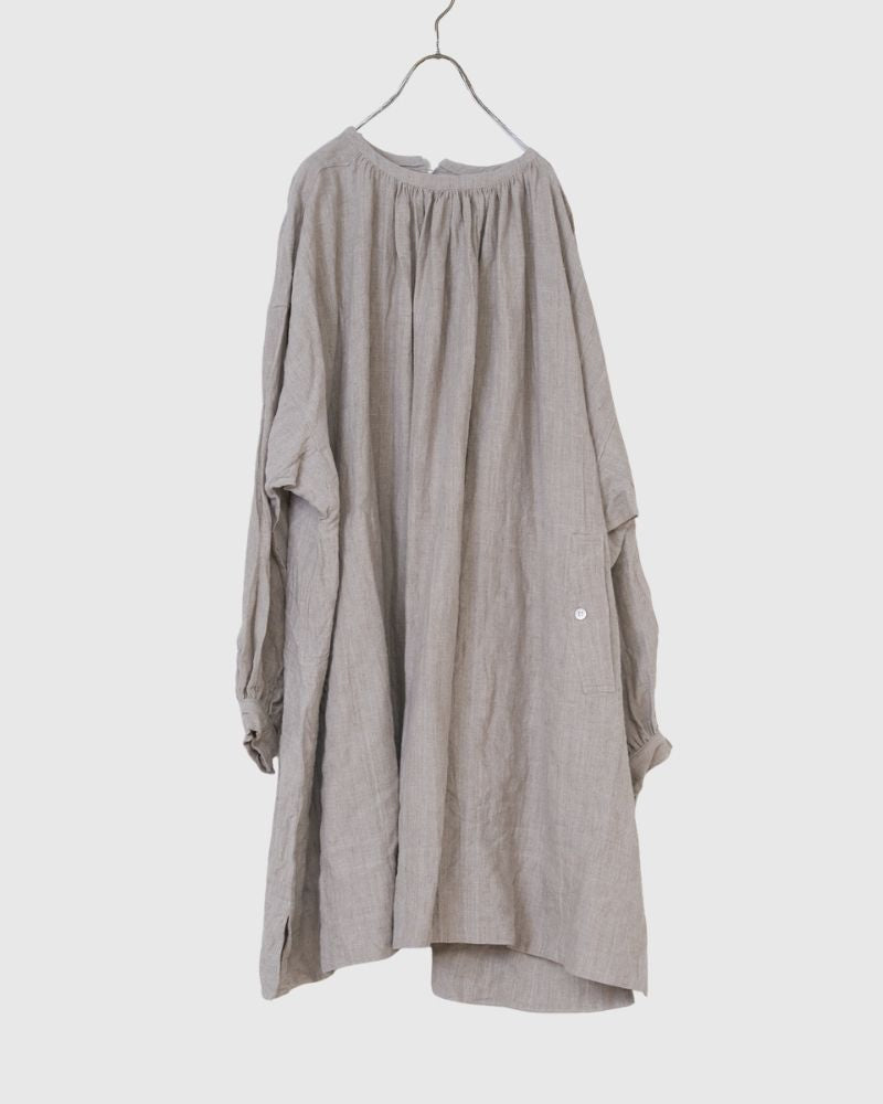 【予約】S/S G1156 LINEN ANTIQUE SMOCK BLOUSE（2月中旬 – 2月末）