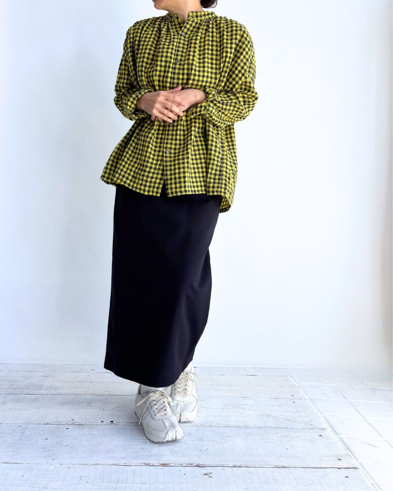 ギンガムチェック シャツ Yellow