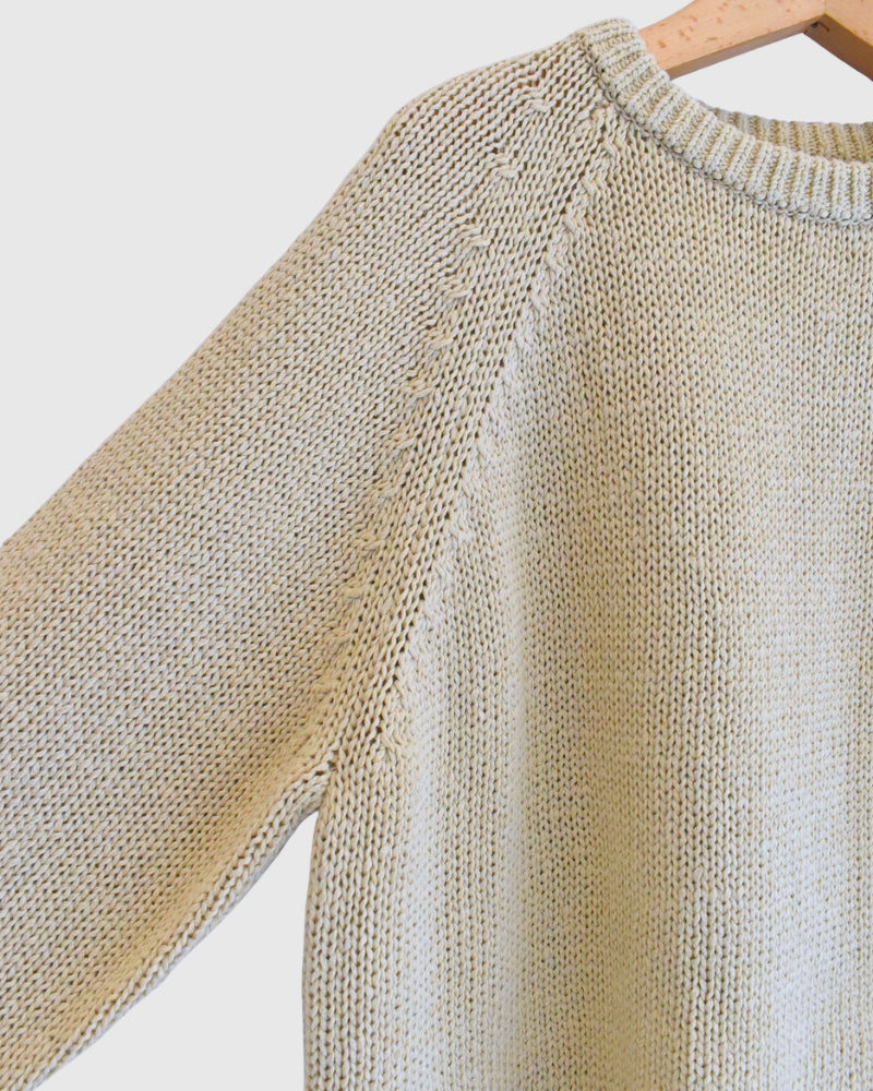 ラグランプルオーバーニット Ivory