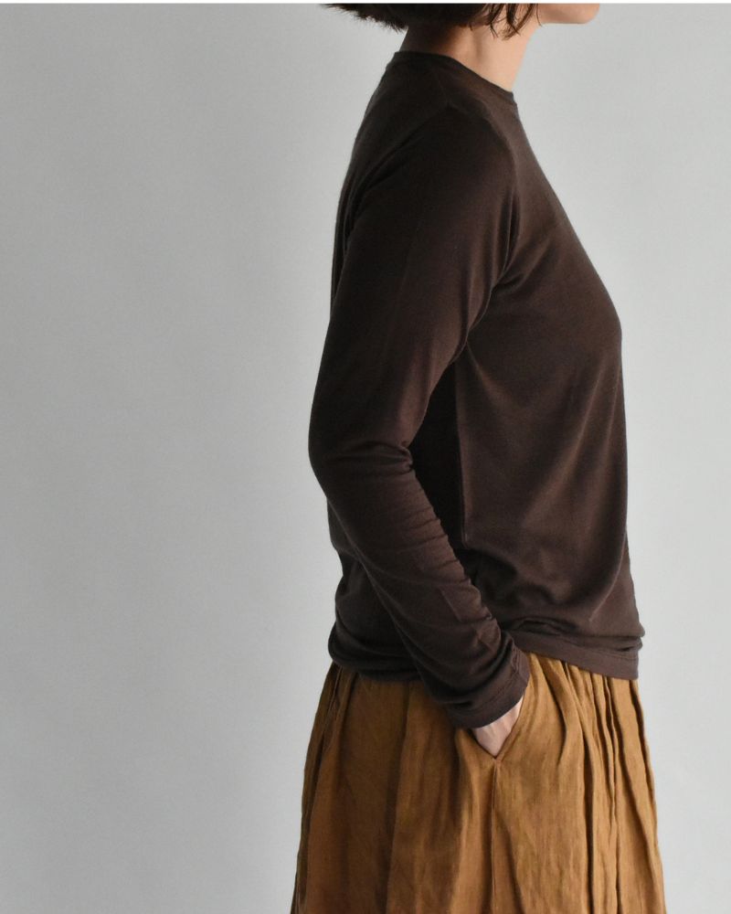 シアージャージー クルーネック Brown