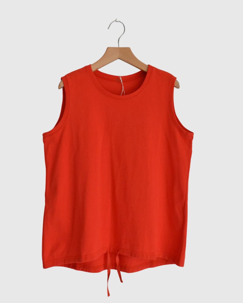 ノースリーブ ドロストTシャツ Orange