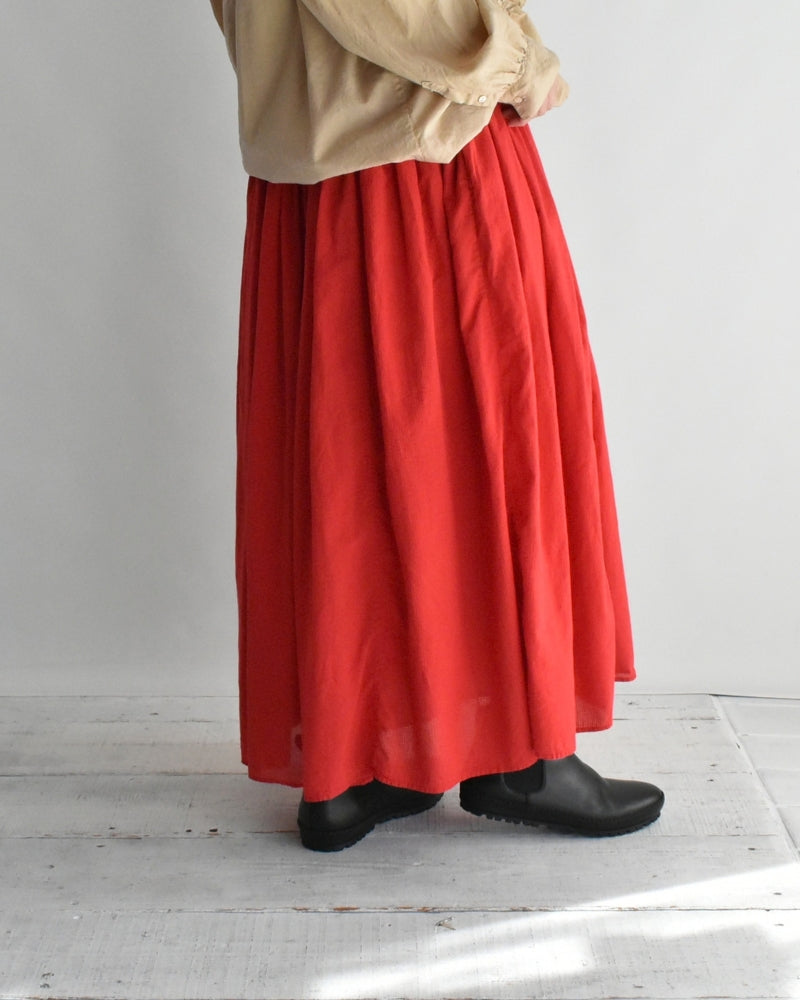 RAJASTHAN GATHERED SKIRT Red