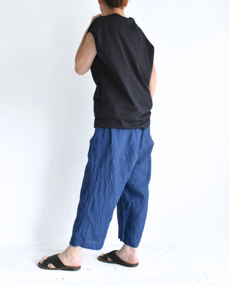 CALM フレンチスリーブTシャツ Navy