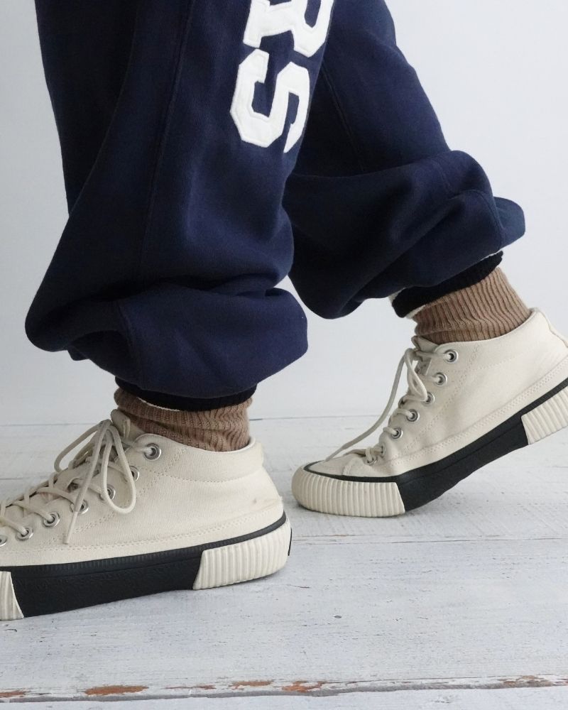 ウラケ GRVYCLRS アップリケ ロングパンツ (MENS) Navy