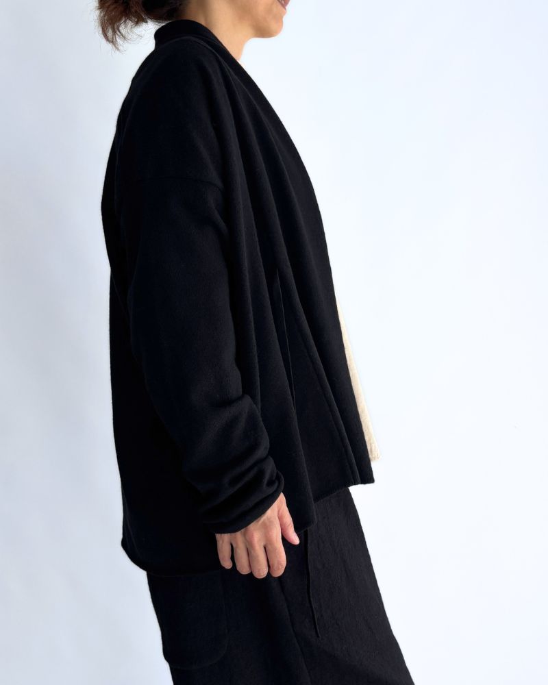 ショールカーディガン Black