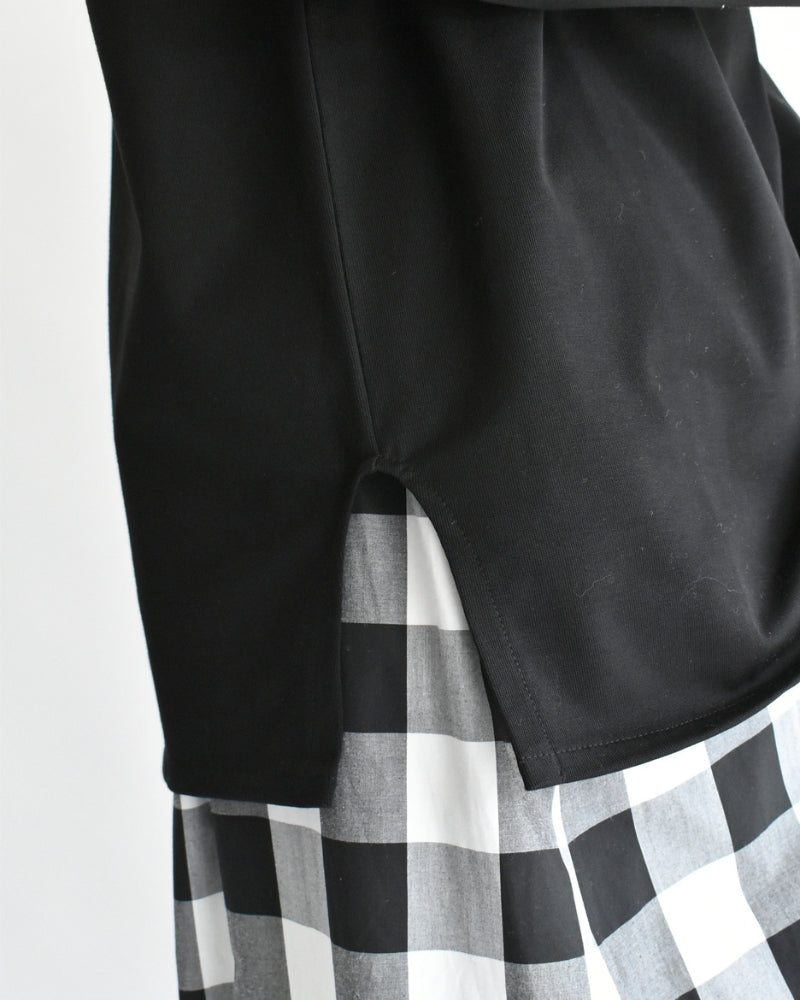 ギザコットン バスクTシャツ Black