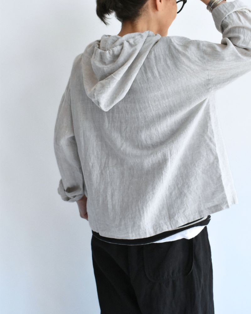 フーディシャツ（LINEN） Natural
