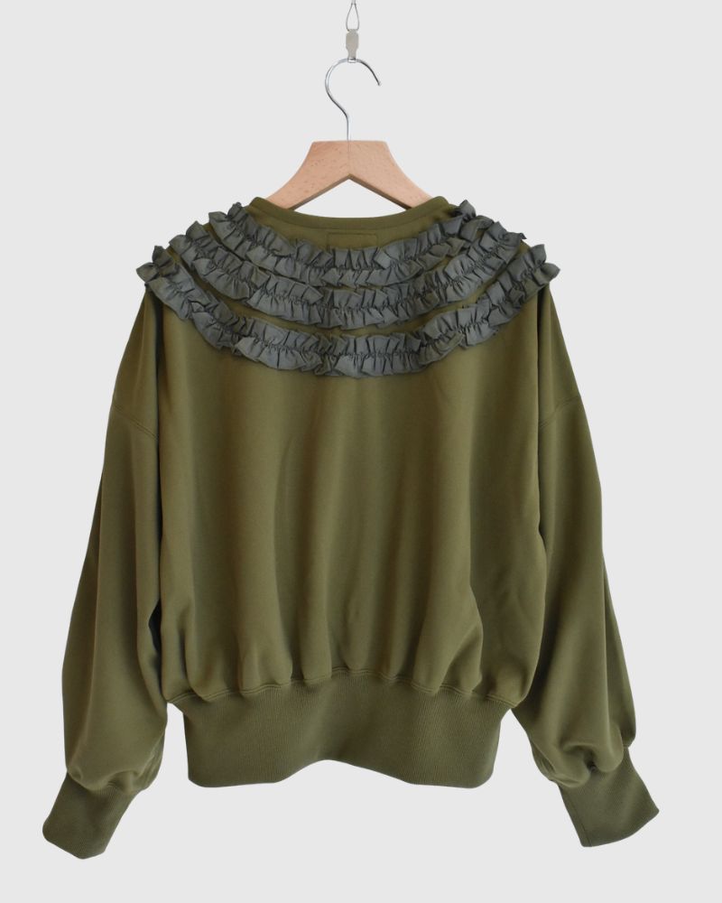トラックフリルカーデ Khaki