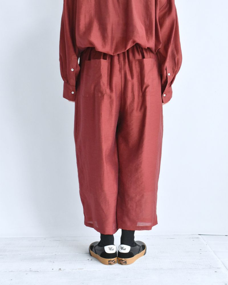 シアーボリュームパンツ RedBrown