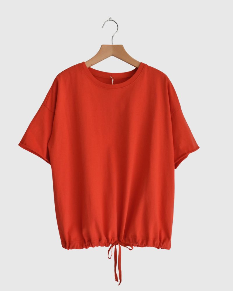 ハーフスリーブ ドロストTシャツ Orange