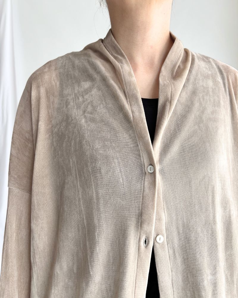 TULLE FLOCKY カーディガン Beige