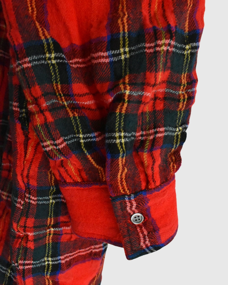コットンウール タータンチェックドレス Red