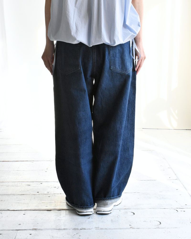 ワイドデニムパンツ Indigo