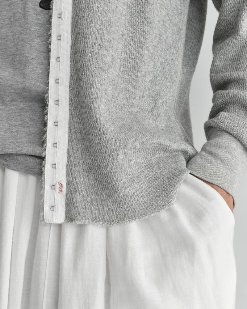 ラメサーマル リメイクカーディガン Gray