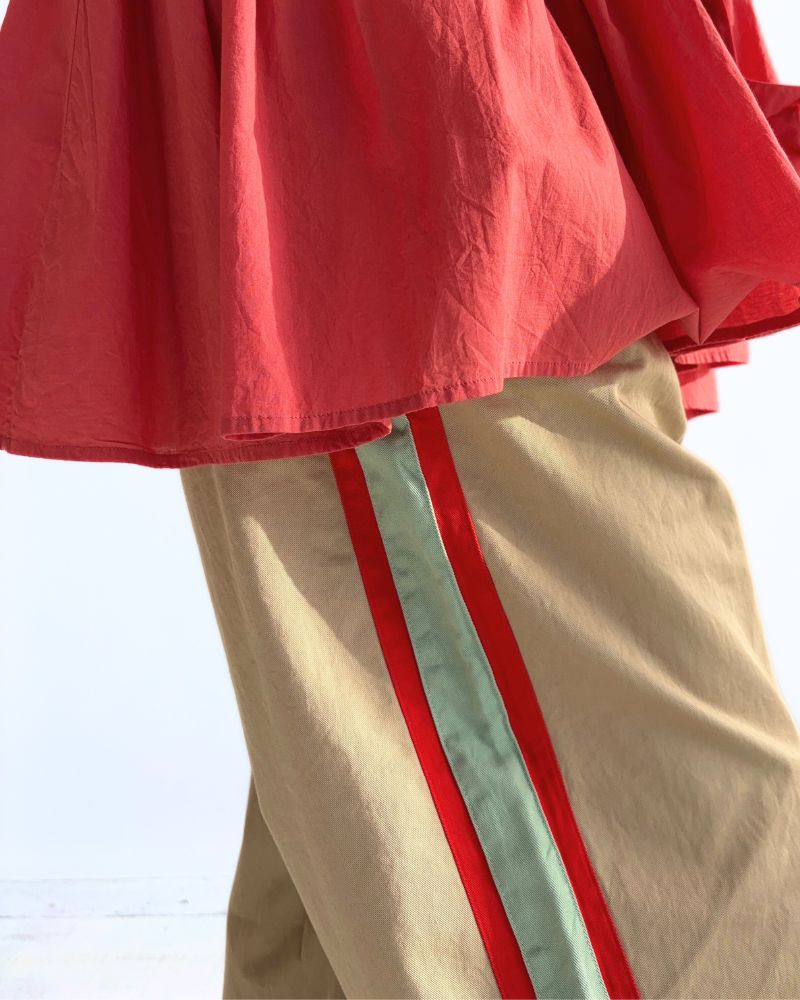 コンパクトチノ PENNIE リメイクベースボールパンツ OffWhite