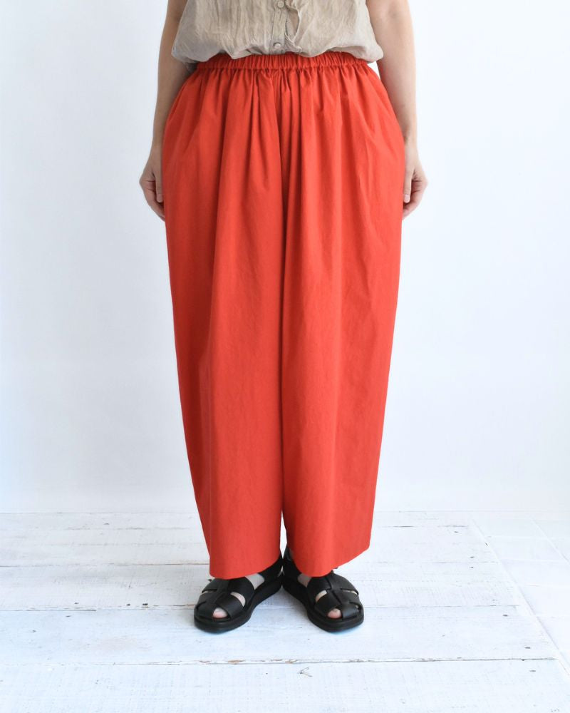 ワイドコクーンギャザーパンツ Orange