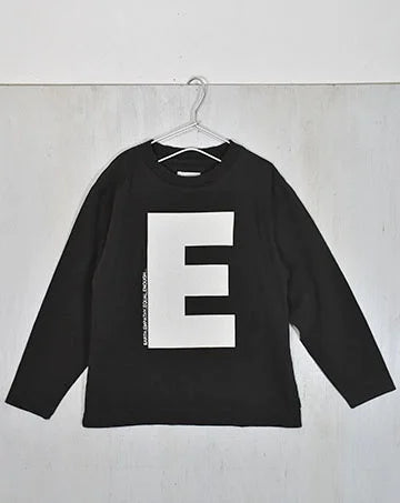 【sale】CANVAS "E" L/S TEE Black　140cm