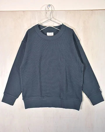 【sale】ORGANIC HONEYCOMB C/N TEE Blue　130cm