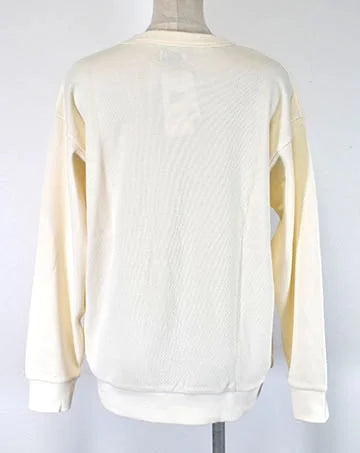 【sale】ORGANIC HONEYCOMB C/N TEE OffWhite　1