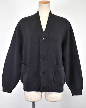 【sale】COTTON KNIT V/N CARDIGAN Navy　1