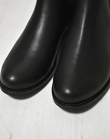 サイドゴアショートブーツ Black　38(24.0cm)