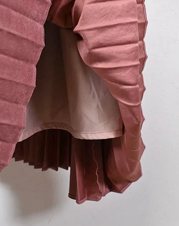 【sale】ACCORDION SKIRT "RITS" SmokePink