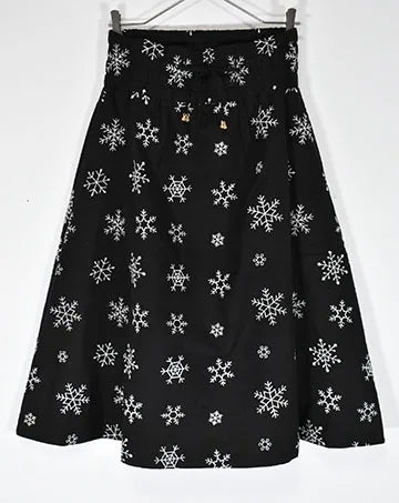 【sale】SNOW EMBROIDERY SK Black