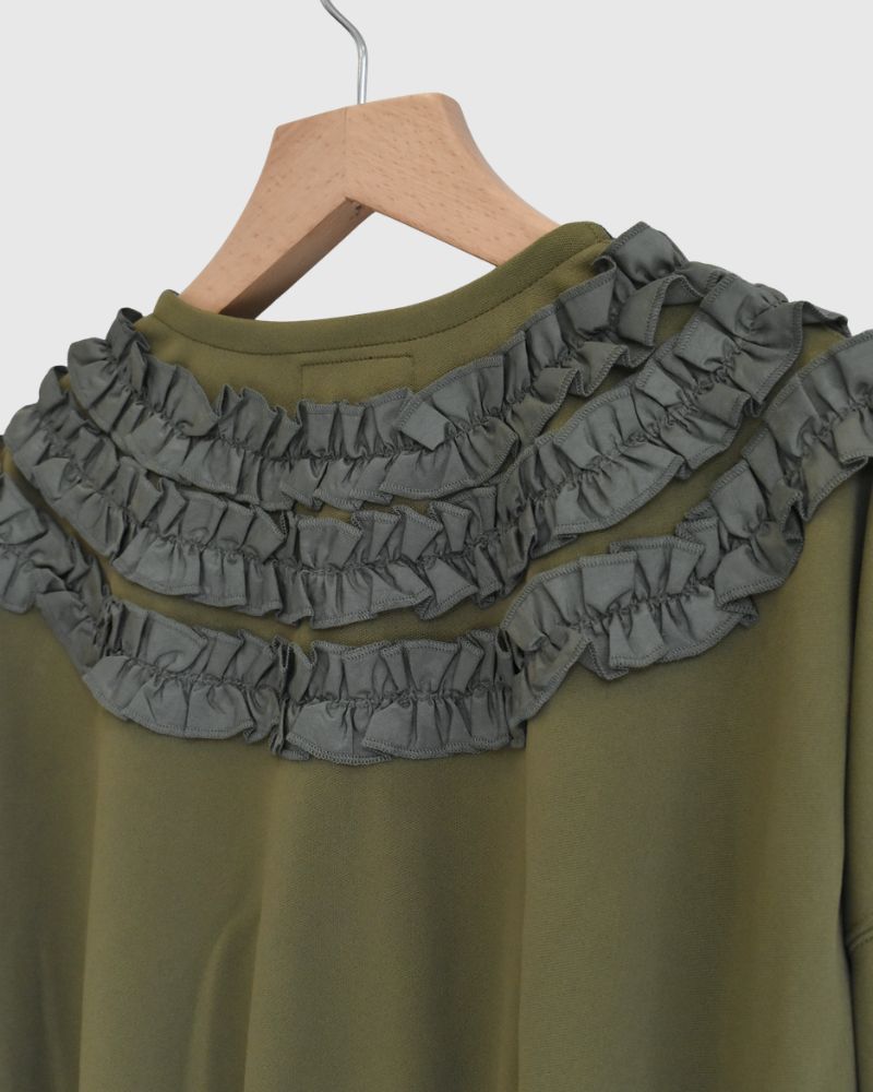 トラックフリルカーデ Khaki