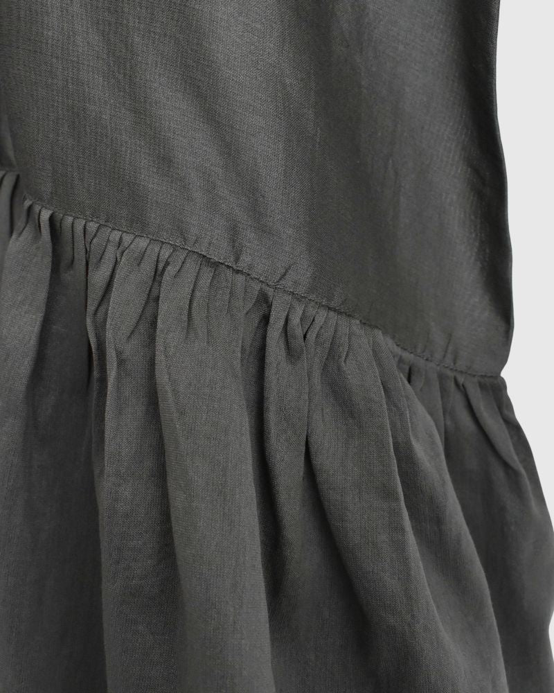 RAHASTHAN TUCK GATHERED PULLOVER Gray