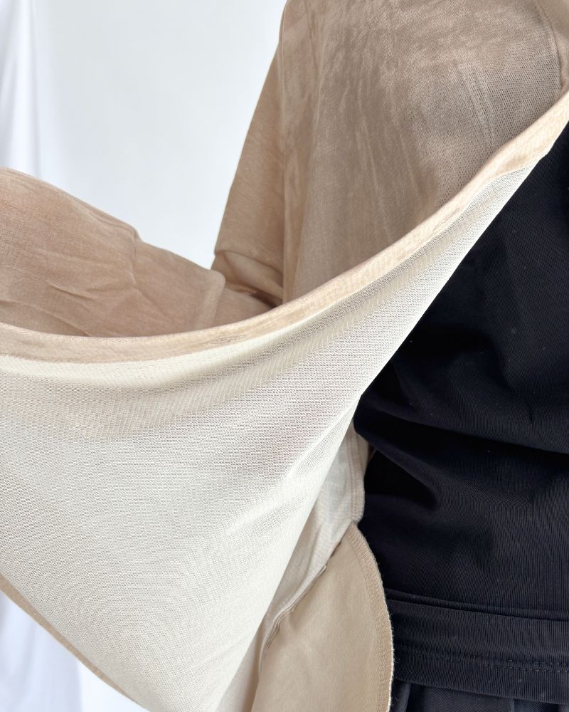 TULLE FLOCKY カーディガン Beige