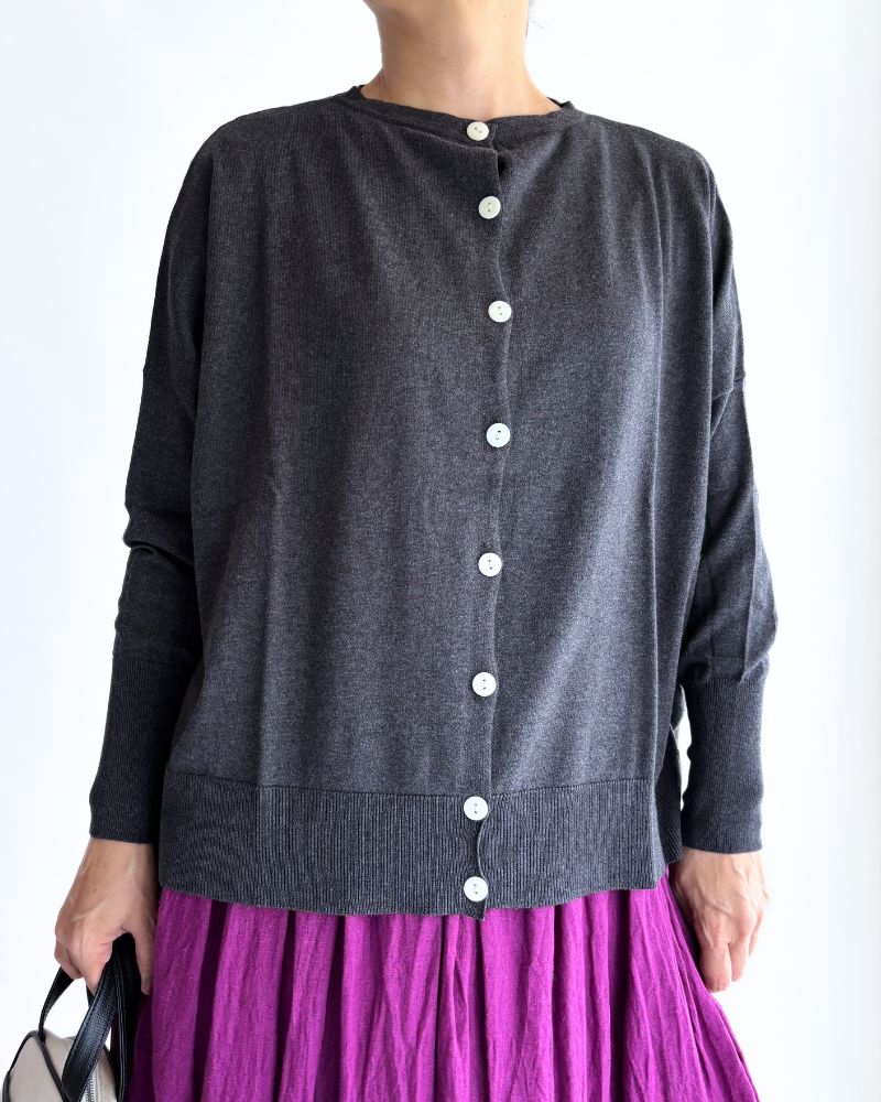 5COL 2WAY カーディガン CharcoalGray
