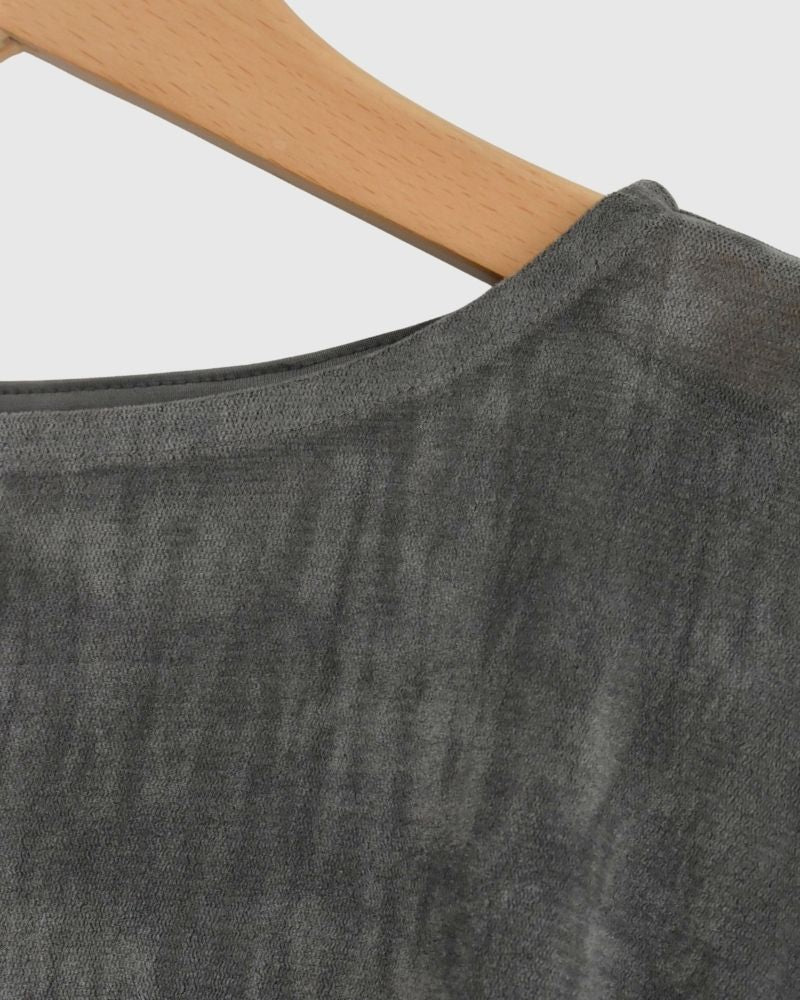 TULLE FLOCKY プルオーバー CharcoalGray