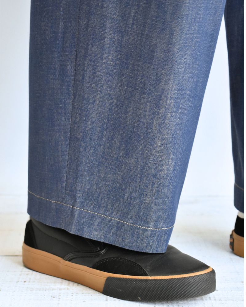 HAKU-DENIM タックパンツ Blue