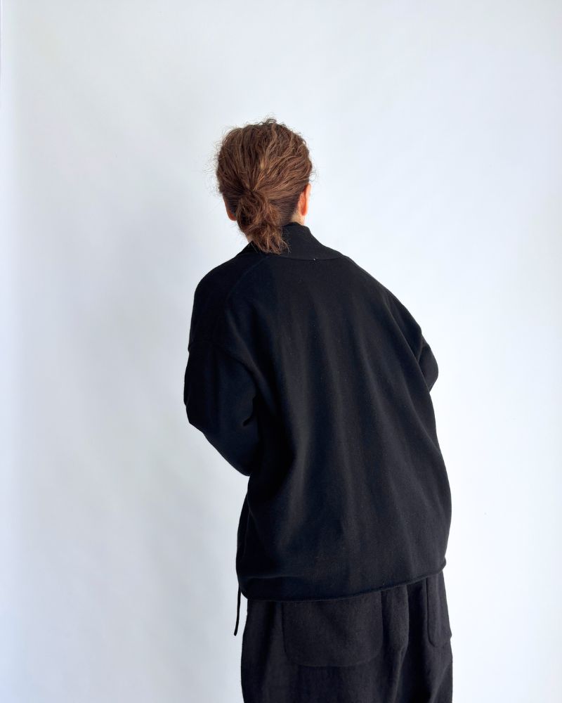 ショールカーディガン Black